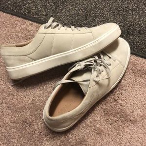 Vince Cream Suede Shoes